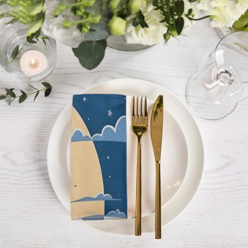 Servilletas de Tela Set de 6 50.5 x 50.5 cm Multicolor miniatura 6