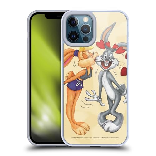 Head Case Designs Officially Licensed Looney Tunes Bugs Bunny and Lola Bunny Season Gel Case [Military Grade Protection] Compatible with Apple iPhone 12 Pro Max