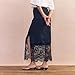 Women Satin Lace Trim Maxi Skirt Silk Lace Patchwork Silk High Waist Fall Midi Skirt Flowy Work Half Slip Long Skirt(Flowy Blue,Medium)