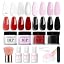 Clear Black Pink Red