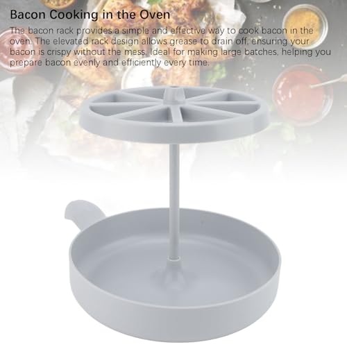 Plateau de cuisson à bacon pour micro-ondes avec grille de cuisson intégrée