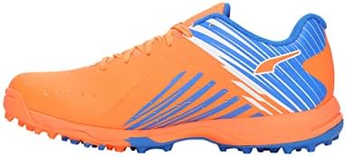 Puma 22 Fh Rubber Men's Cricket Shoes Leather, Neon Citrus-Puma White-Bluemazing, 10 UK | Image 1