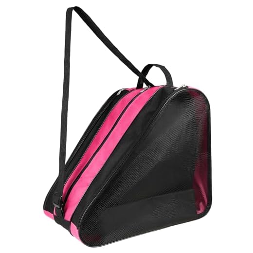 QKURT Bolsa de Patinaje para Niños, Unisex con Correa Ajustable, Mochila para Patines de Hielo, Bolsa de Transporte para Patines para Niño y Niña