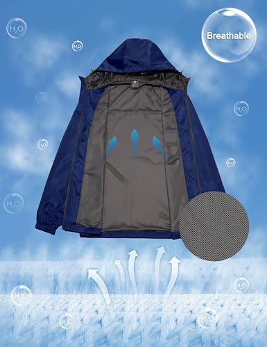 Image of Little Donkey Andy Men's Lightweight Breathable Windbreaker Golf Jacket UPF50+ Windproof Outdoor Running Coat