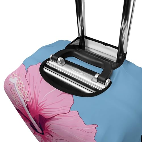 Carry on Luggage Cover Two Hibiscus Flowers Suitcase Covers for Luggages Tsa Approved Travel Luggage Sleeve Protector Elastic Suitcase Protector Anti-Scratch Washable Fits 19-30 Inch Case -M4