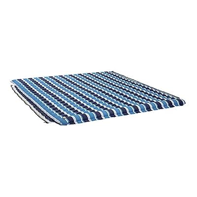 Aqua 3-in-1 Fold & Go Tanning Pool Float, Mat and Tanning Pool Lounger Padded Mat for Land or Water with Carry Strap Multiple Colors