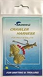 Sanhu Crawler Harness, 7 Packs Multicolor for Walleye & Panfish, Ideal for Freshwater Trolling, Item #624