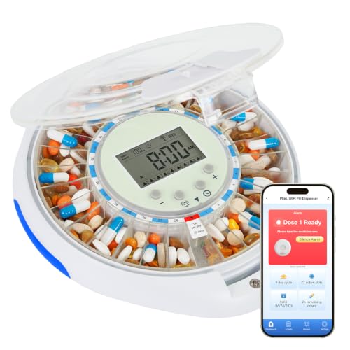 EziMedPil WiFi Automatic Pill Dispenser with Caregiver Alerts for Elderly