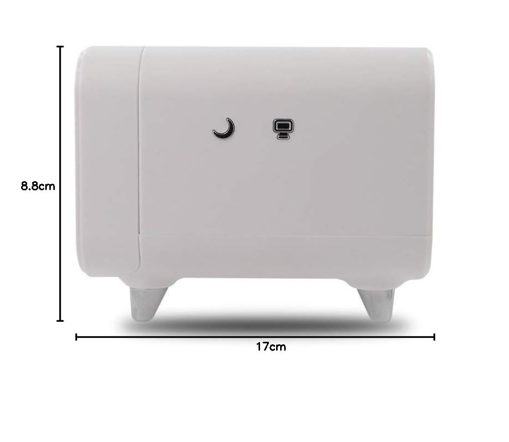 METRONIC 477029 - Sveglia con caricatore senza fili per induzione, effetti luminosi e tasti tattili, colore: Bianco