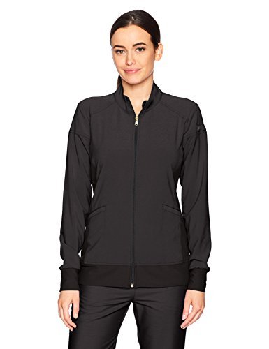 New Deal Cherokee iFlex CK303 Zip Front Warm-Up Jacket Black M New Deal Cherokee iFlex CK303 Zip Front Warm-Up Jacket Black M
