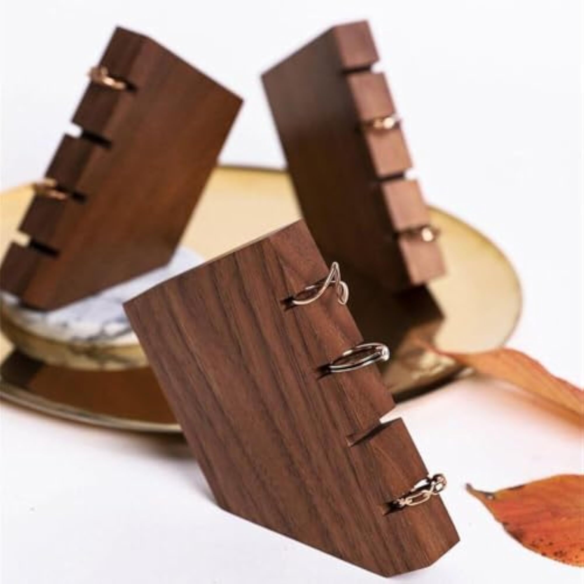 Shesham Wood Jewellery Display Stand for Rings and Bracelets