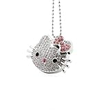 hello kitty strassenbahn Capacidad: 4G / 8G / 16G / 32G / 64G; Hochgeschwindigkeits-USB2.0-Schnittstelle; Stilvoller Hello Kitty Diamantkristall-USB-Stick, Es kann aber auch als Anhänger verwendet werden. Trage es die ganze Zeit, Es ist großartig, um Geschenke zu machen. Farbe: Silber, Gold