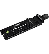 Haoge 140mm Nodal Slide Double Dovetail Focusing Rail Plate with Metal Quick Release Clamp for Ca...