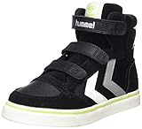 High-top leather trainers Hummel Unisex-Kinder Stadil Pro Jr High-Top, Schwarz (BLACK), 34 EU