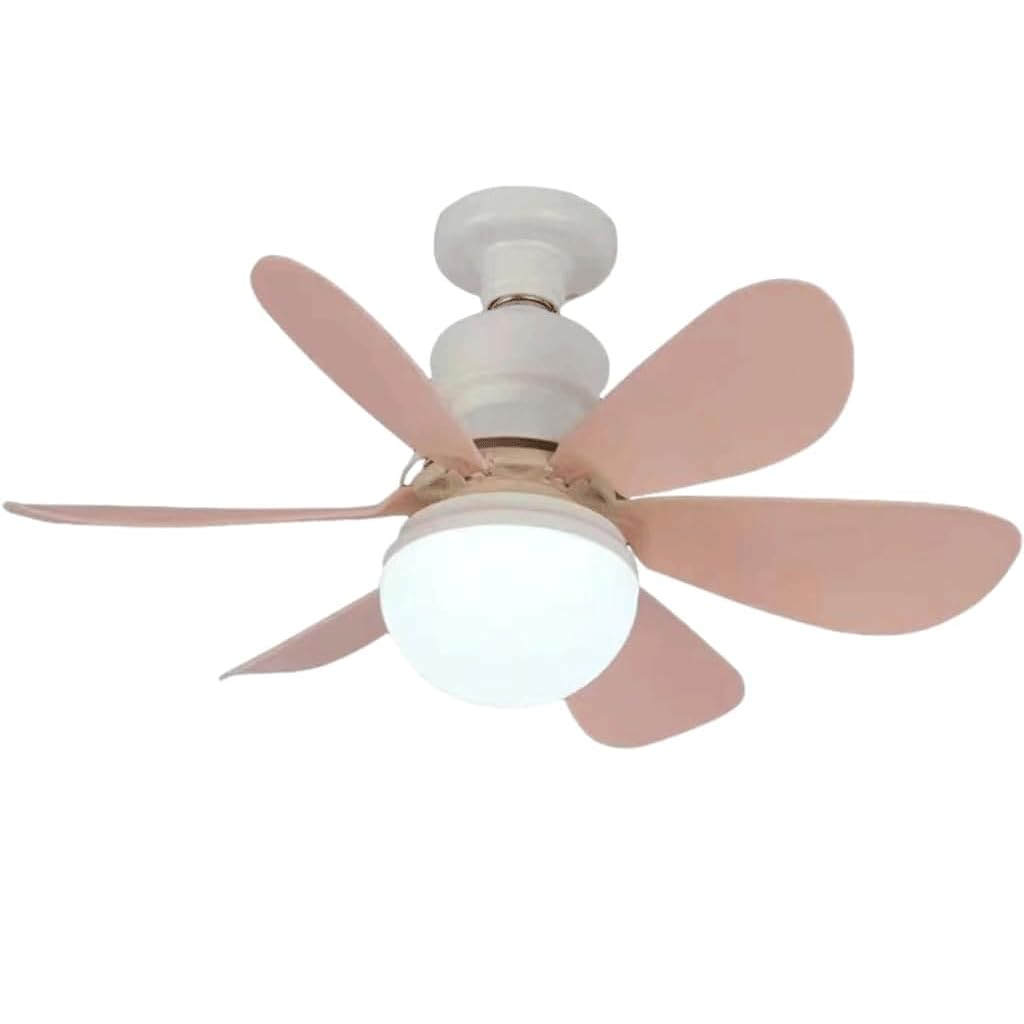 Ventilador de luz E27 tornillos de techo multicolor con aspas de alta resistencia ABS 4