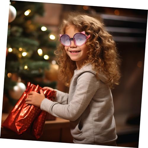 FRCOLOR 1 Pair Boys and Girls Polarized Sunglasses Fox Eye Party Glasses for Toddlers Uv Protection Candy Colors Sturdy Plastic Party Favor Sunglasses2