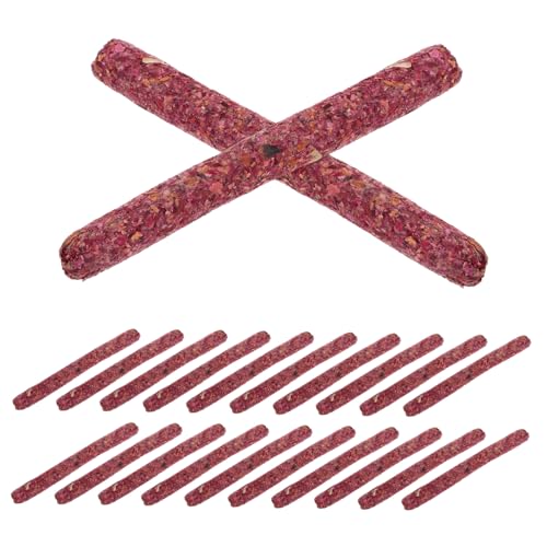 YARNOW パック 花びら入りうさぎ用噛むおもちゃ 自然素材の牧草スティック 小動物用グアニピッグおや チンチラも楽しめる噛み心地の良い