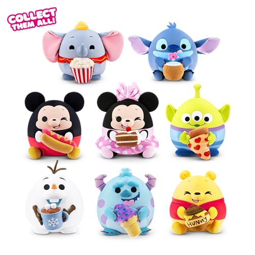 Snackles Disney 35 cm großes Plüschspielzeug von ZURU, Plüschspielzeug mit Snack-Accessoire (Dumbo&Popcorn) – Ansicht 2