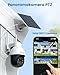 aosu 3K/5MP Solar Security Cameras System Wireless Outdoor, Battery Powered WiFi Camera for Home Security, Panoramic PTZ, Auto Tracking, Human/Vehicle Detection, Color Night Vision (2 Pack)
