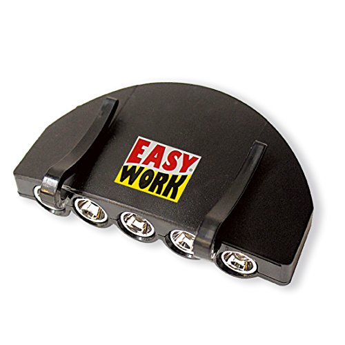 LED Klemmleuchte Kappenlicht Easy Work mit 5 Led Lampen und Klemmvorrichtung für Schirmütze/ Basecaps