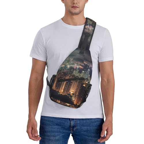 Bolso Cross Chest para Hombre Mochila Diagonal de Hombro miniatura 7
