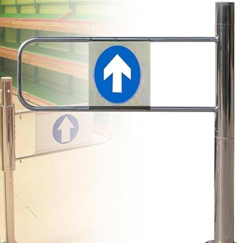 Automatic Swing Gate - Stainless Steel One-Way Exit Device, 70x100cm Right Door - Durable & Secure Access Control for Commercial and Residential Properties