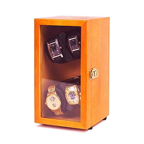 Caja de devanecimiento automático de pino Enverners para relojes mecánicos giratoria
