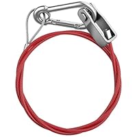 URAQT KFZ Abreisseil für Anhänger und Wohnwagen, 1 Meter Brems und Abreisseil mit Haken Abreißseil Karabiner Abzugskraft 400 kg für Anhänger und Wohnwagen