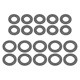 Aigemsi (10Sets) 4150 Carburetor Needle and Seat Gaskets, 1008-777 Top and 1008-776 Bottom Gasket Compatible With Holley Adjustable Needle and Seat Carburetors 2300 4150 4160 4500