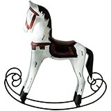 * 【Idea regalo premurosa】: questa esclusiva statua di cavallo a dondolo viene consegnata pronta per essere esposta e un regalo meraviglioso e premuroso per inaugurare una casa, compleanni, baby shower, feste o per congratularsi con qualcuno