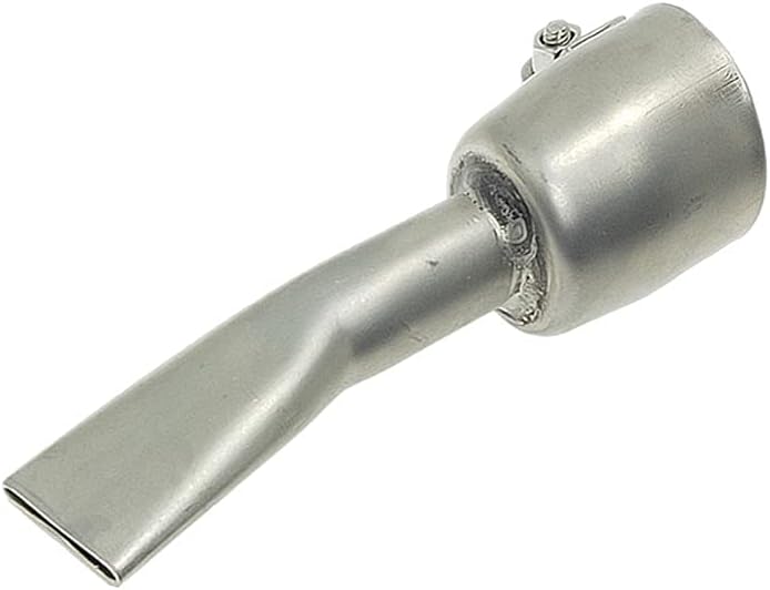 Beyondlife 20mm & 40mm Wide Mouth Tubular Flat Welding Nozzles, Stainless Steel, Replacement Hot Air Gun Tips for Vinyl PVC Plastic Welder Heating Gun, Heat Resisting