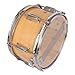 10 x 6 Inch Snare Drum - 7.5mm 3-Ply Poplar Wood Shell Percussion Instrument for Beginners & Students, 6 Tuning Lugs Professional Practice Drum, Wood Color