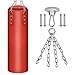 Z&HA Boxsack GEFÜLLT Set Muay Thai Trainingshandschuhe mit Lochhandschuhen Hängende Kette Deckenhaken, Ideal für MMA, Kickboxen, Kampfsport
