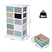 HOMCOM Armario Auxiliar 10 Cajones 45x28x75cm Cajonera Multicolor Comoda Casa Oficina