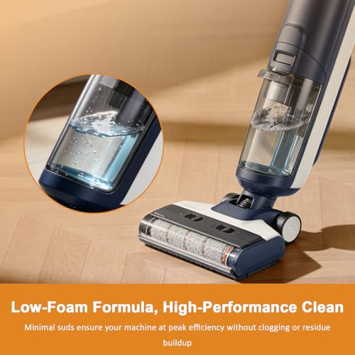 Image of Floor Cleaning Solution Compatible With Dreame Cleaning Solution, Subtle Orange Scent, Floor Cleaner for All Robot Vacuum Cleaners and Wireless Wet Dry Dual-Use Vacuum Cleaners, (Orange, Total 1 L)