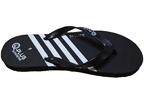 Image of RSL Men's Slipper | Flip Flops House Slippers | Boys Slippers | Black | Size 6 to 10
