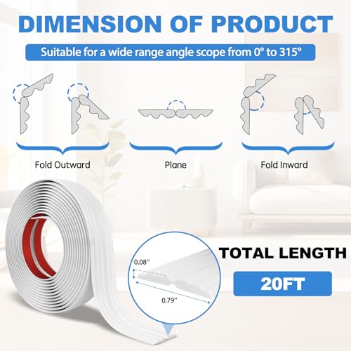 Image of Corner Molding Trim Peel and Stick Wall Corner Protector