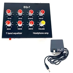 Product parameters: Power supply :DC5V-12V, interface :DC5.5x2.1/3.5mm, input impedance :20K, output impedance: 600Ω, balance circuit control range :±12dB, balance frequency :60Hz, 150Hz, 400Hz, 1KHz, 3KHz, 6.5KHz, 15KHz Power supply: between DC5V-12...