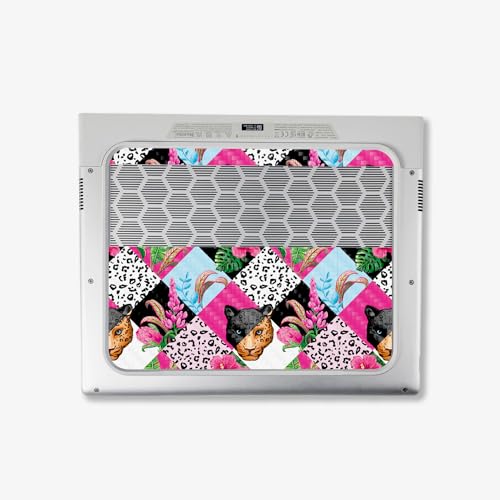 Image of MightySkins Carbon Fiber Skin Compatible with Alienware X14 R2 (2023) Full Wrap Kit - Cat Tile | Protective, Durable Textured Carbon Fiber Finish | Easy to Apply & Change Styles | Made in The USA