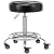 CoVibrant Lockable Rolling Stool Adjustable Swivel Stool with Noiseless Rubber Wheels and Foot Rest for Kitchen Medical Esthetician Studio