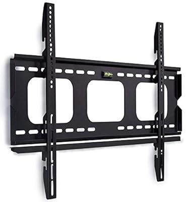Mount-It! Low-Profile TV Wall Mount 1" Slim Fixed Bracket for 32, 40, 42, 48, 49, 50, 51, 52, 55, 60 inch TVs VESA Compatible up to 600 x 400 Black