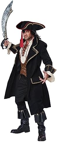 California Costumes mens Deluxe Pirate Captain Adult Sized Costume