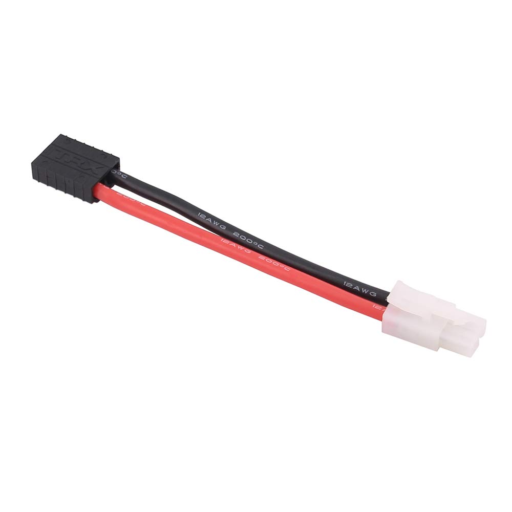 OliRC 3 Adaptateurs Tamiya Mâle Vers Traxxas Femelle - Fil 12AWG 10 Cm Pour Batteries Lipo/NiMH RC