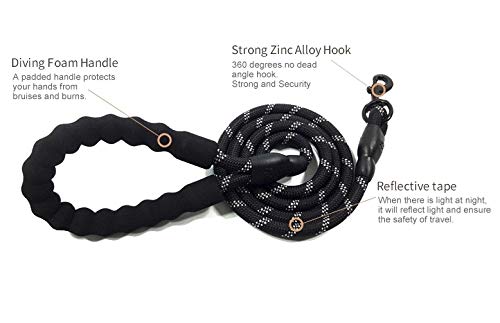 Correa Grande para Perro, Cuerda de Nailon, Correas de Seguimiento para Correr para Mascotas, Accesorios de Cuerda para Escalar montañas y Perros de Plomo