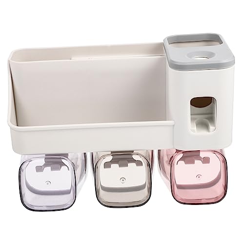 POPETPOP Soporte de Pared Cepillo Pasta de Organizador Multifuncional con Enjuague Bucal Baños Pequeños Espacio