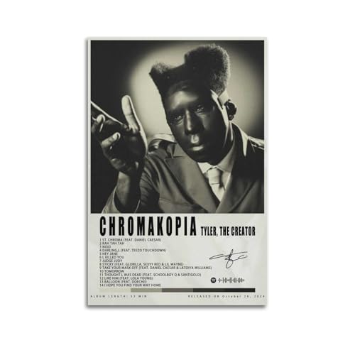 RILLCOOLBEE Tyler The Creator Chromakopia Music Album Posters Wall Art Room Aesthetics 12x18inch(30x45cm) Unframe-style-6
