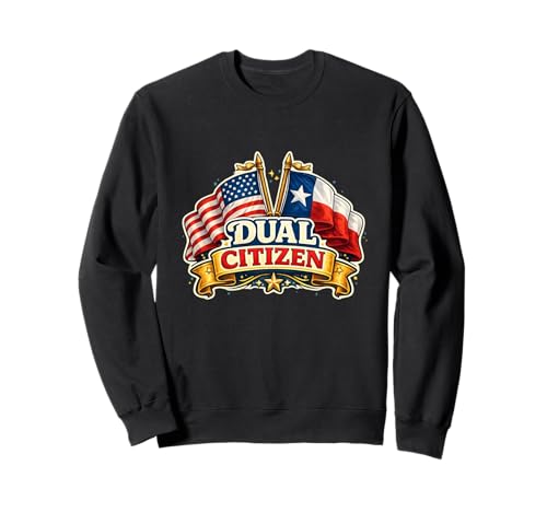 Dual Citizen Texas American Flag Patriotic Funny Pride �g���[�i�[