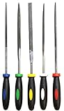 ARTESIA TOOL 5-Piece Needle Files Set | Color Coded Handles | 6