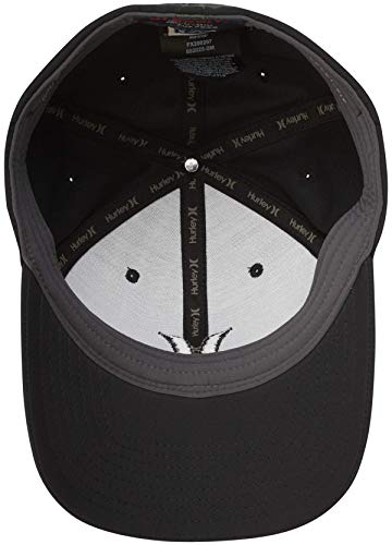 Hurley Men's Dri-Fit One & Only Flexfit Baseball Cap, Black/Black, L-Xl #TOP5