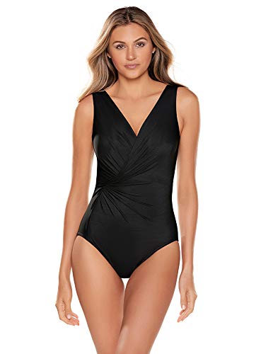Miraclesuit Women's Swimwear Belle Gattino Esmerelda Underwire Bra Tummy Control One Piece Swimsuit